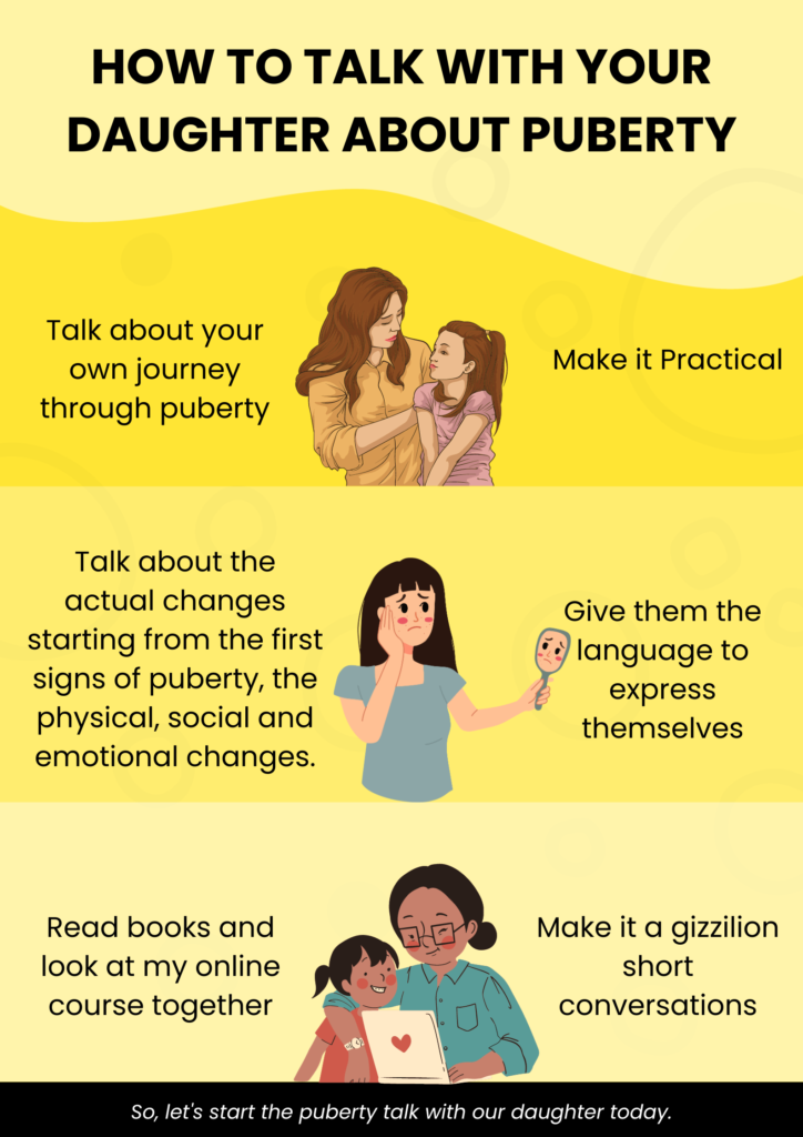 6 ways to help you talk with your daughter about puberty in an open and honest way