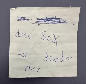 Does sex feel good or nice